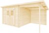VidaXL Tuinhuis 5, 3x3 m 28 mm massief hout online kopen