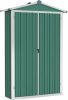 VidaXL Tuinschuur 107, 5x46x183 cm gegalvaniseerd staal groen online kopen