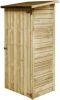 VIDAXL Gereedschapsschuur 88x76x175 cm ge&#xEF, mpregneerd grenenhout online kopen