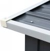 VidaXL Haardhoutschuur 172x91x154 cm gegalvaniseerd staal grijs online kopen