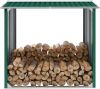 VidaXL Haardhoutschuur 172x91x154 cm gegalvaniseerd staal groen online kopen