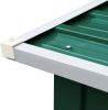 VidaXL Haardhoutschuur 172x91x154 cm gegalvaniseerd staal groen online kopen