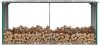 VidaXL Haardhoutschuur 330x92x153 cm gegalvaniseerd staal groen online kopen