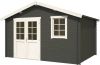 Outdoor Life Products | Tuinhuis Arvid 380 x 300 | Gecoat | Carbon Grey Wit online kopen