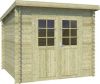 Outdoor Life Products | Tuinhuis Indi 230 x 175 | Geïmpregneerd | Olijfgroen online kopen