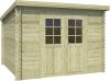 Outdoor Life Products | Tuinhuis Nadia 275 x 275 | Geïmpregneerd | Olijfgroen online kopen