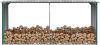 VidaXL Haardhoutschuur 330x92x153 cm gegalvaniseerd staal groen online kopen