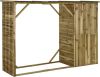 VidaXL Tuinschuur 253x80x170 cm grenenhout online kopen